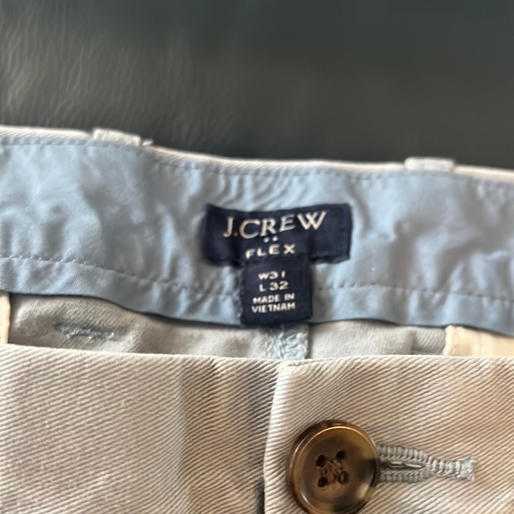 Set of 4 J Crew chinos! Super soft and broken in. 2 Red and 2 light blue.